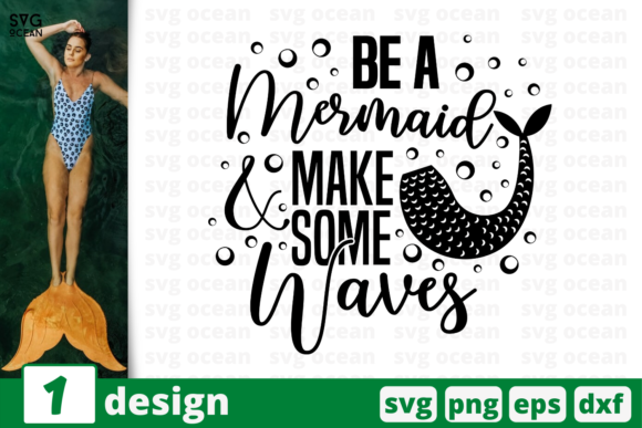 Be a Mermaid Quote: Graphics for Crafts